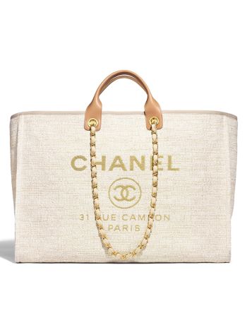 Chanel Canvas Large Deauville Tote A66942