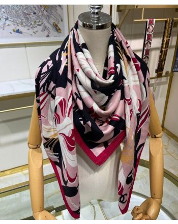 Chanel Women's Flower Print Scarf